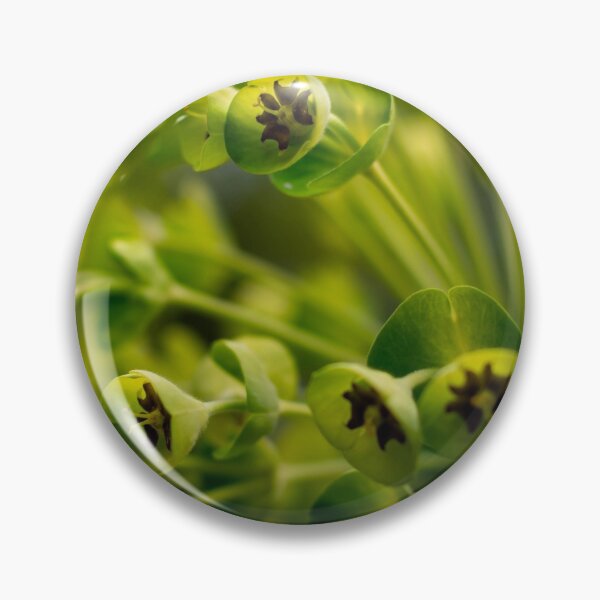 Item preview, Macro shot of a beautiful Cypress Spurge (Euphorbia cyparissias) with blurry bokeh background designed and sold by Artsy Boulevard.