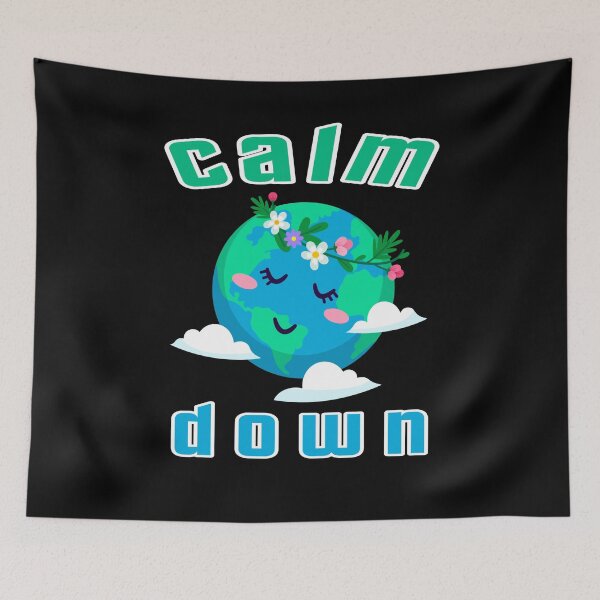 Item preview, calm down, earth, clouds designed and sold by efenem.
