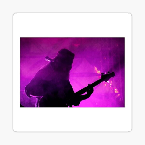 Smokey Scene bass guitar player photograph Sticker