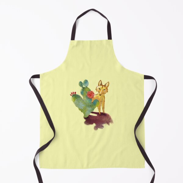 Item preview, Coyote with Red Flowers and Cactus  designed and sold by Mary Jane Lange.