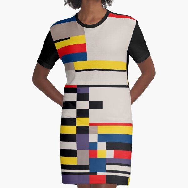 ASYMMETRY Graphic T-Shirt Dress
