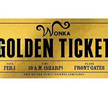 Wonka Golden Ticket | Greeting Card
