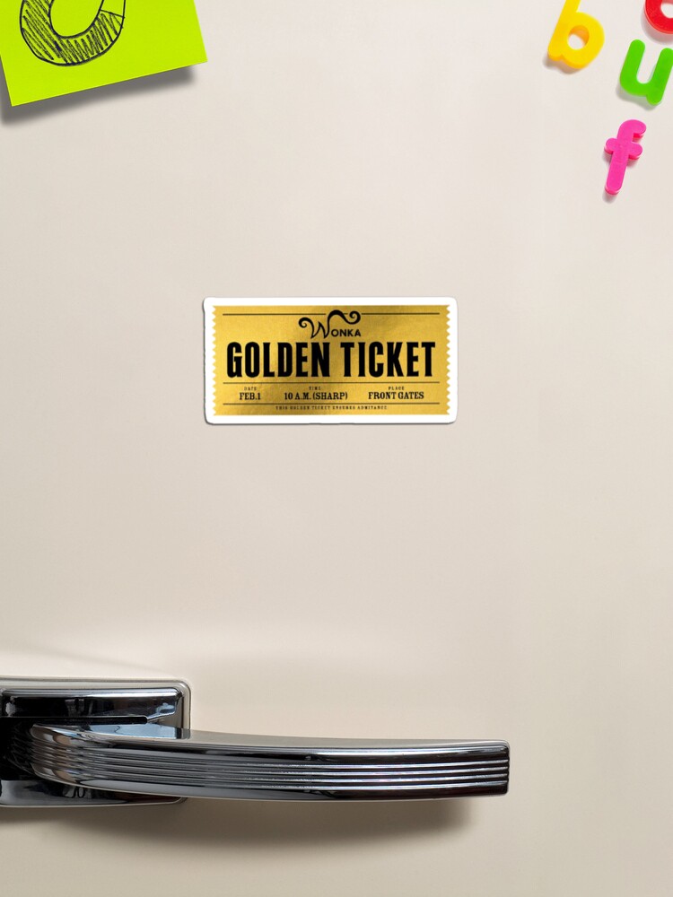 Willy Wonka: Golden Ticket Funky Chunky Magnet