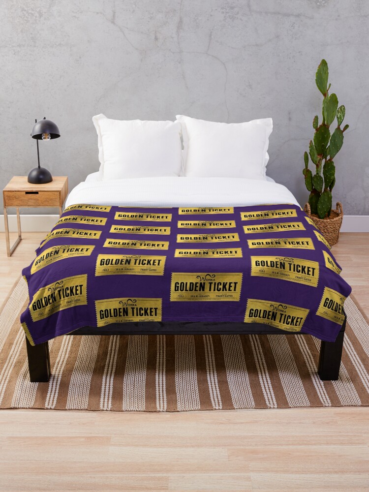 Wonka Golden Ticket Bath Towel by Zee Designs - Pixels