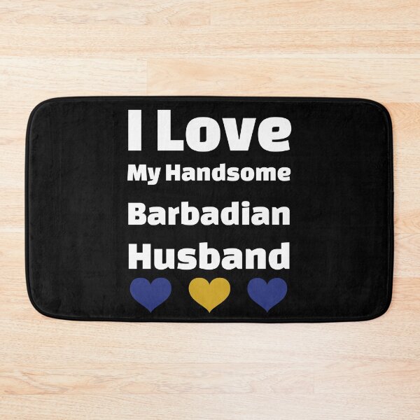 Item preview, I Love My Handsome Barbadian Husband - Barbados Husband designed and sold by DiceNLDesigns.