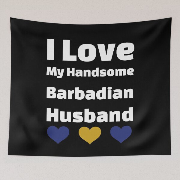 Item preview, I Love My Handsome Barbadian Husband - Barbados Husband designed and sold by DiceNLDesigns.
