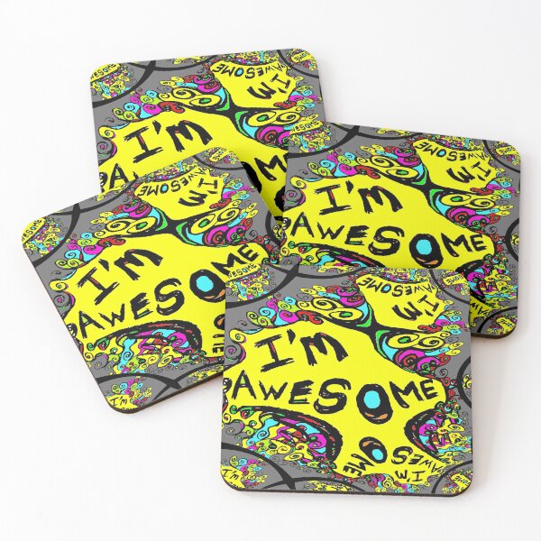 Item preview, I'm Awesome, fractal pattern version designed and sold by Geoff Treagus.