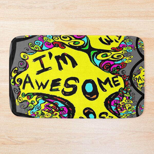 Item preview, I'm Awesome, fractal pattern version designed and sold by Geoff Treagus.