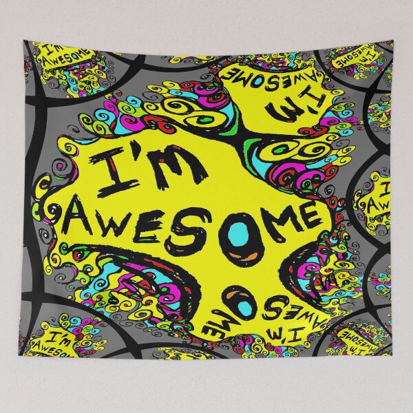 Item preview, I'm Awesome, fractal pattern version designed and sold by Geoff Treagus.