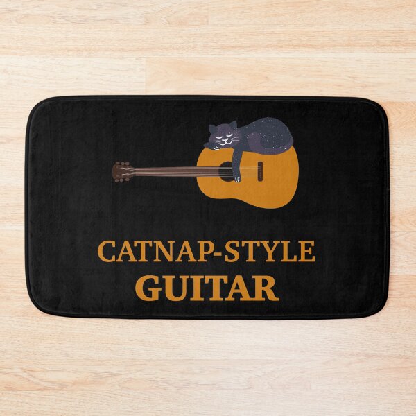 Item preview, Catnap on Acoustic Guitar | Cosmic Cat | Custom Gift designed and sold by Fluffy-Vectors.
