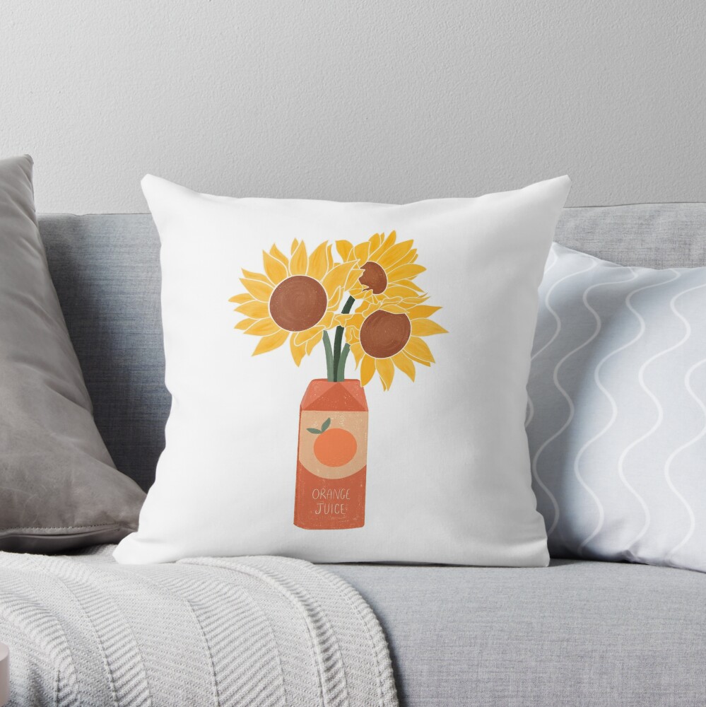 Sunflowers in Orange Juice Carton Art Print for Sale by SoulDesignsCo