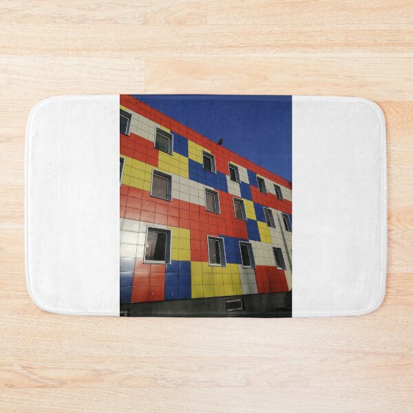 Item preview, multicolored city house against the blue sky designed and sold by Olga Kydryavskaya.