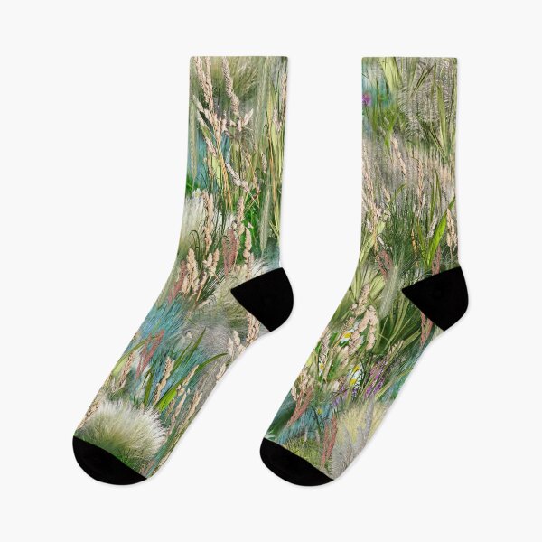 Item preview, Wild Eco-friendly Grasses & Spring Flowers designed and sold by NadineMay.