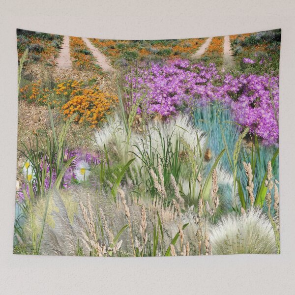 Item preview, Wild Eco-friendly Grasses & Spring Flowers designed and sold by NadineMay.