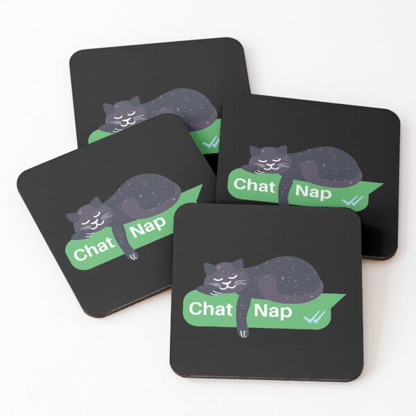 Item preview, Cosmic Cat sleeping on a Text Box | Catnap  designed and sold by Fluffy-Vectors.