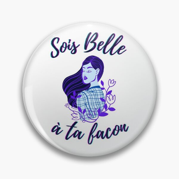 Item preview, Be beautiful in your own way - popular french quotes theme gifts (dark blue) designed and sold by RebelliousRosee.