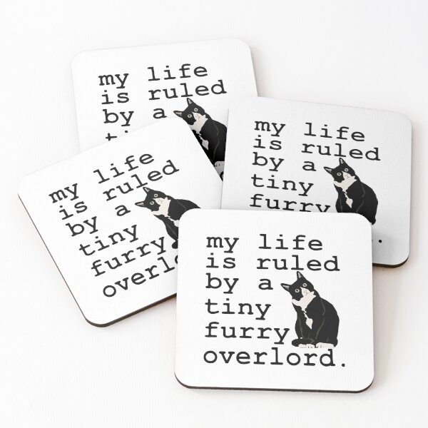 Item preview, BLACK CAT MY LIFE IS RULED BY A TINY FURRY OVERLORD designed and sold by GPTrending.