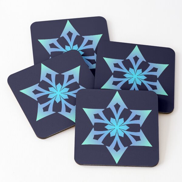 Item preview, Cryo Symbol Genshin Impact (dark) designed and sold by LokittyLevi.