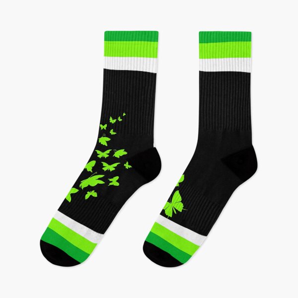 Item preview, Green Butterflies Flying Away on Black designed and sold by Chantelle  Spies.