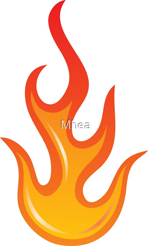 Flame Fire Sticker Stickers By Mhea Redbubble