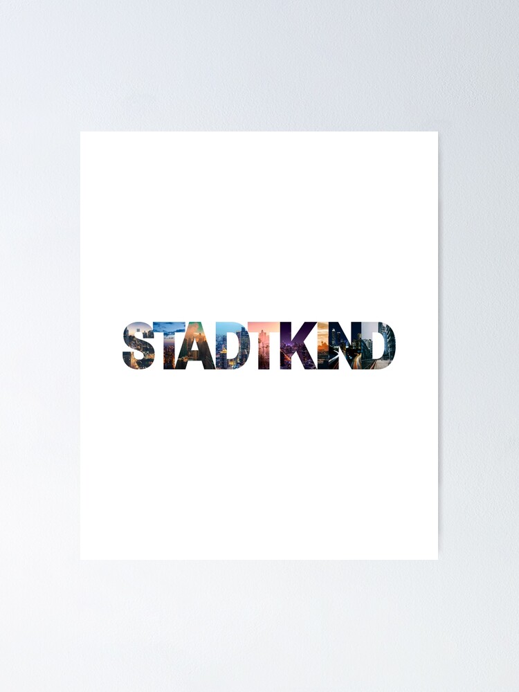 "Stadtkind modern city design" Poster for Sale by Aedrikan  Redbubble