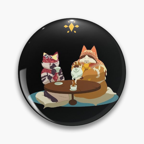 Item preview, Monster Hunter Grammeowster and Meowscular Chef Tea Time(Chef Cat, Palico) designed and sold by Fantasyhaze.