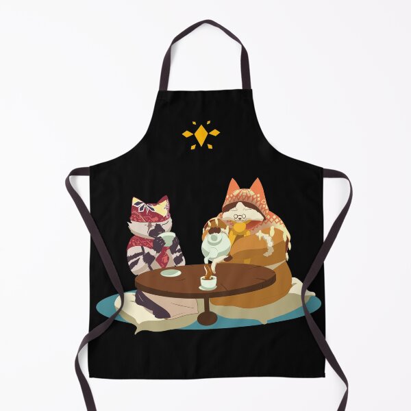 Item preview, Monster Hunter Grammeowster and Meowscular Chef Tea Time(Chef Cat, Palico) designed and sold by Fantasyhaze.