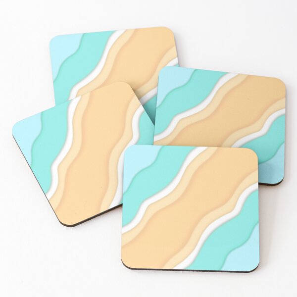 Item preview, Pastel color level abstract in lagoon color  designed and sold by Min-tatin.