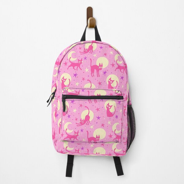 Item preview, Moonlit Cats on Pink designed and sold by Paisley Yazel.