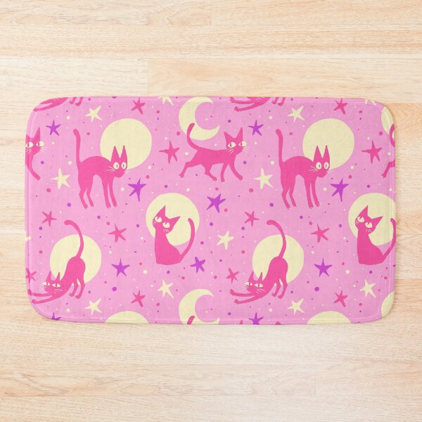 Item preview,  Moonlit Cats on Pink designed and sold by Paisley Yazel.