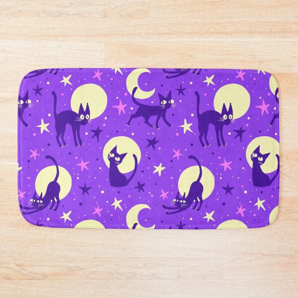 Item preview,  Moonlit Cats on Purple designed and sold by Paisley Yazel.