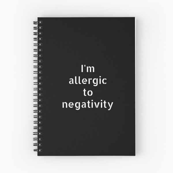 Item preview, I'm allergic to negativity, Optimism, Positivity quote designed and sold by cyhdesign.