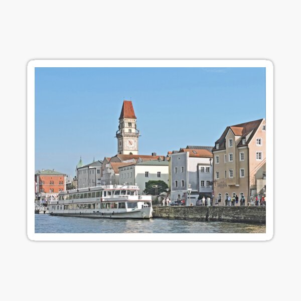 Docked in Passau Sticker