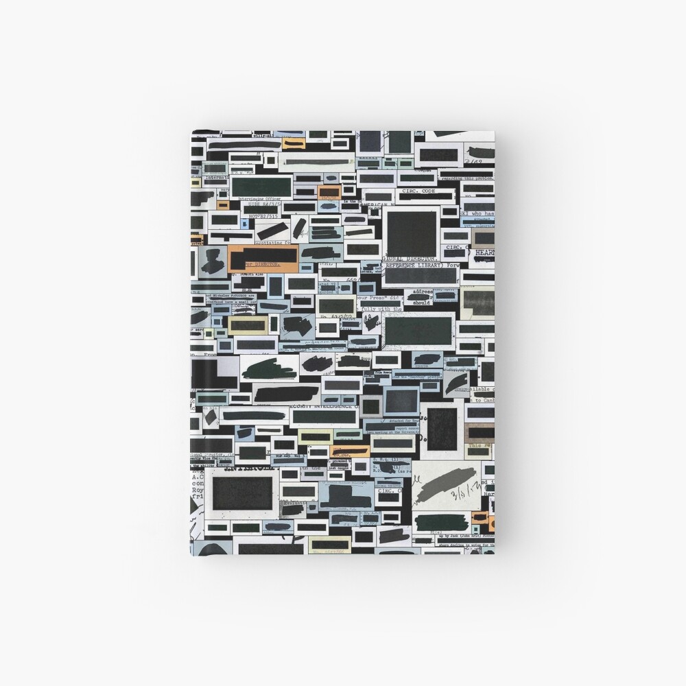 Keep your secrets safe with #redactionart Hardcover Journal