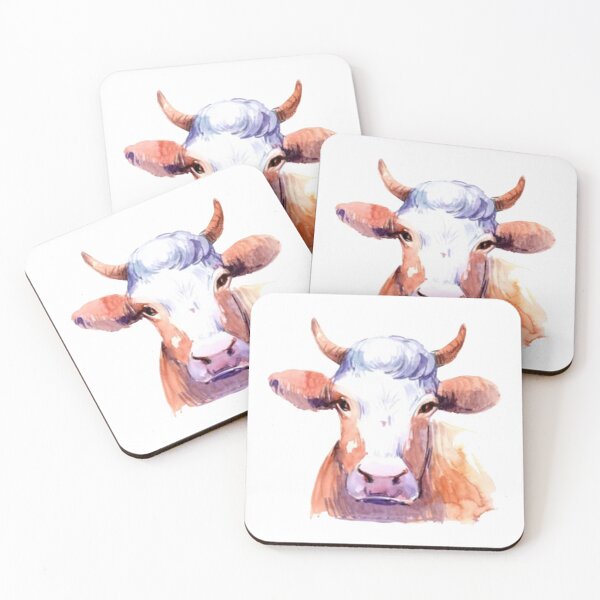 Item preview, Paint watercolor cow head funny Short  designed and sold by PURPLESHORT.