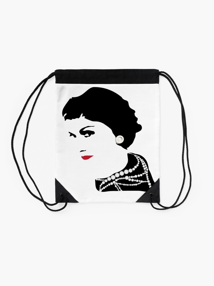 Minimal Coco Chanel | Drawstring Bag