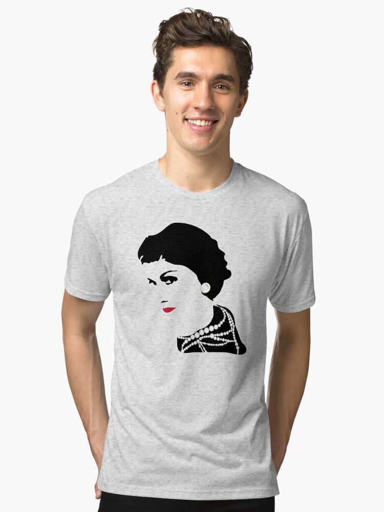 Minimal Coco Chanel  Tri-blend T-Shirt for Sale by Dilyana