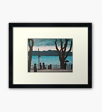 Evening lake Framed Print