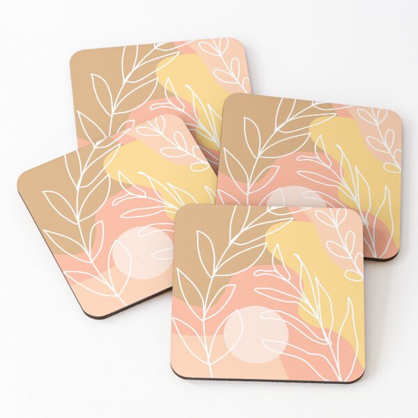 Item preview, neutral boho plant colorblock design designed and sold by emilybujos.
