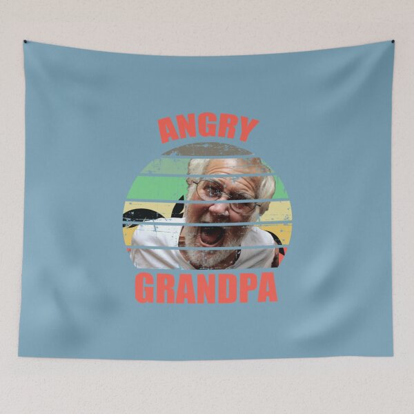 Aperçu de l'œuvre Angry Grandpa Angry Grandpa, Retro Design  créée et vendue par AnshuChadan.