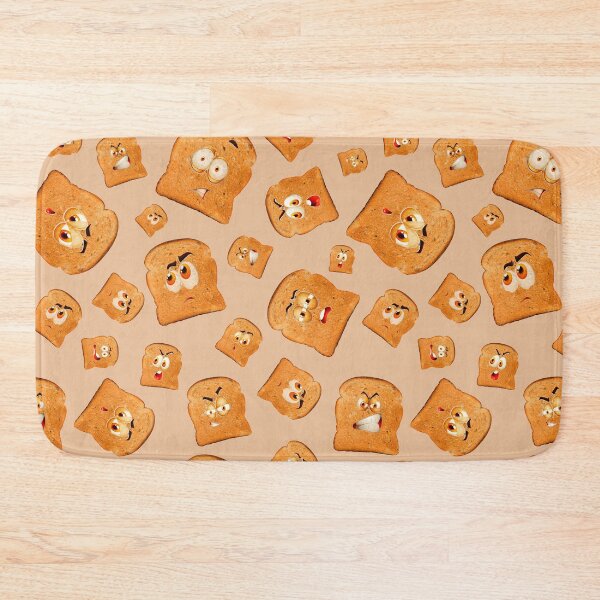 Item preview, Funny Cute But Creepy Toast Kawaii Food Emoji Faces  designed and sold by MintaApparel.