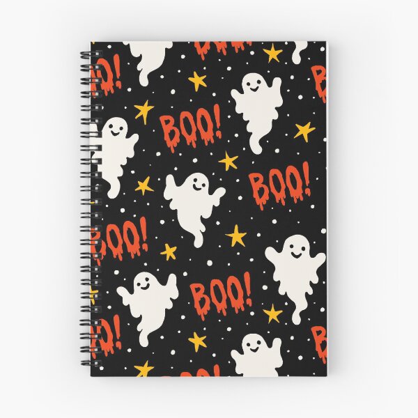Item preview,  Boo! Halloween Ghosts on Black designed and sold by Paisley Yazel.