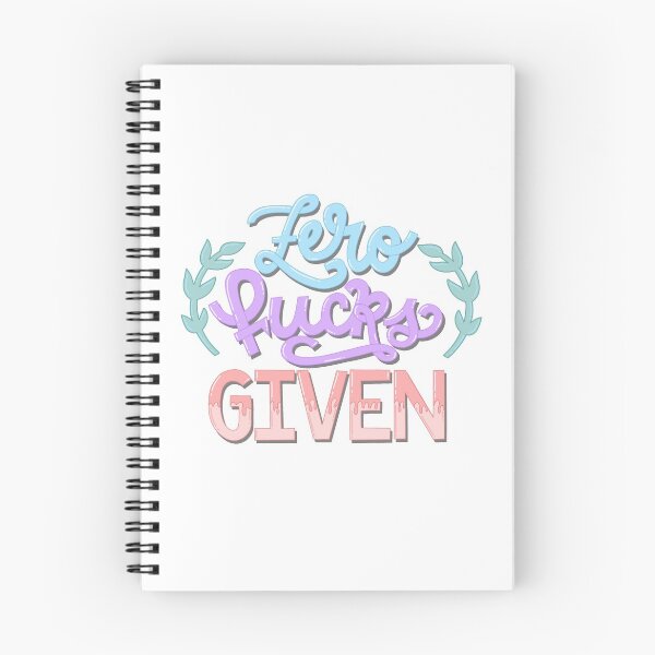Item preview, Zero Fucks Given Hand Lettered Hand Drawn Typography Quote designed and sold by Letters0fLuna.