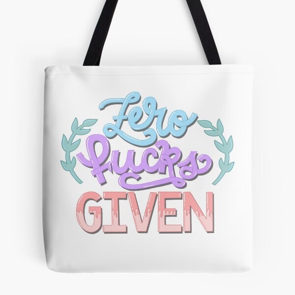 Item preview, Zero Fucks Given Hand Lettered Hand Drawn Typography Quote designed and sold by Letters0fLuna.