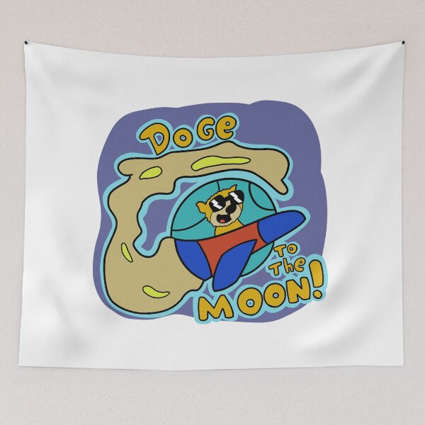 Item preview, Dogecoin to the moon!!! designed and sold by TheArtOfTomas.
