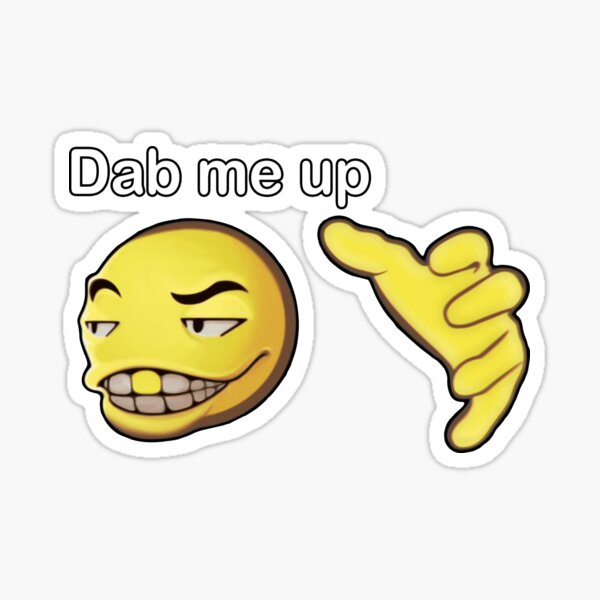 dab-me-up-sticker-for-sale-by-borg219467-redbubble