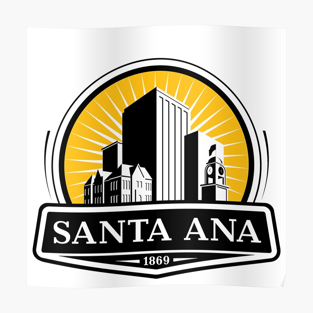 Official Logo Of Santa Ana California Sticker For Sale By Durarstore Redbubble