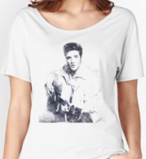 Elvis presley portrait 01 Women's Relaxed Fit T-Shirt