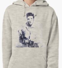 Elvis presley portrait 01 Pullover Hoodie