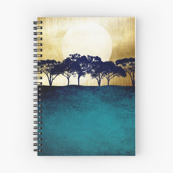 Item preview, Sunset Over the Forest - Metallic Landscape designed and sold by JackMoreh.